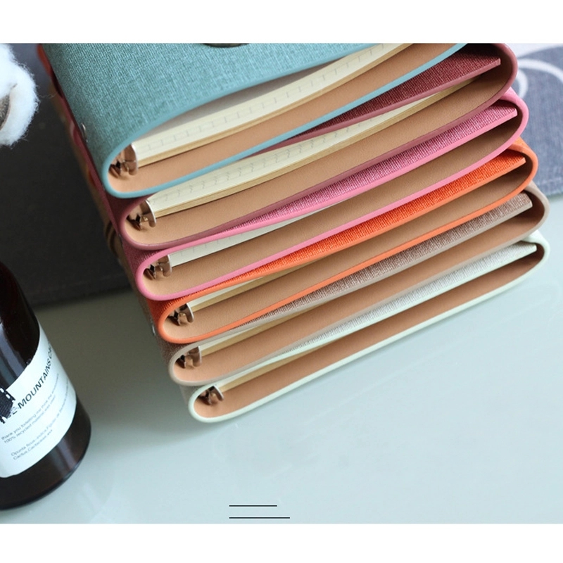 PU Leather A5 Business Travel Journal Pocket Binder Notebook 13