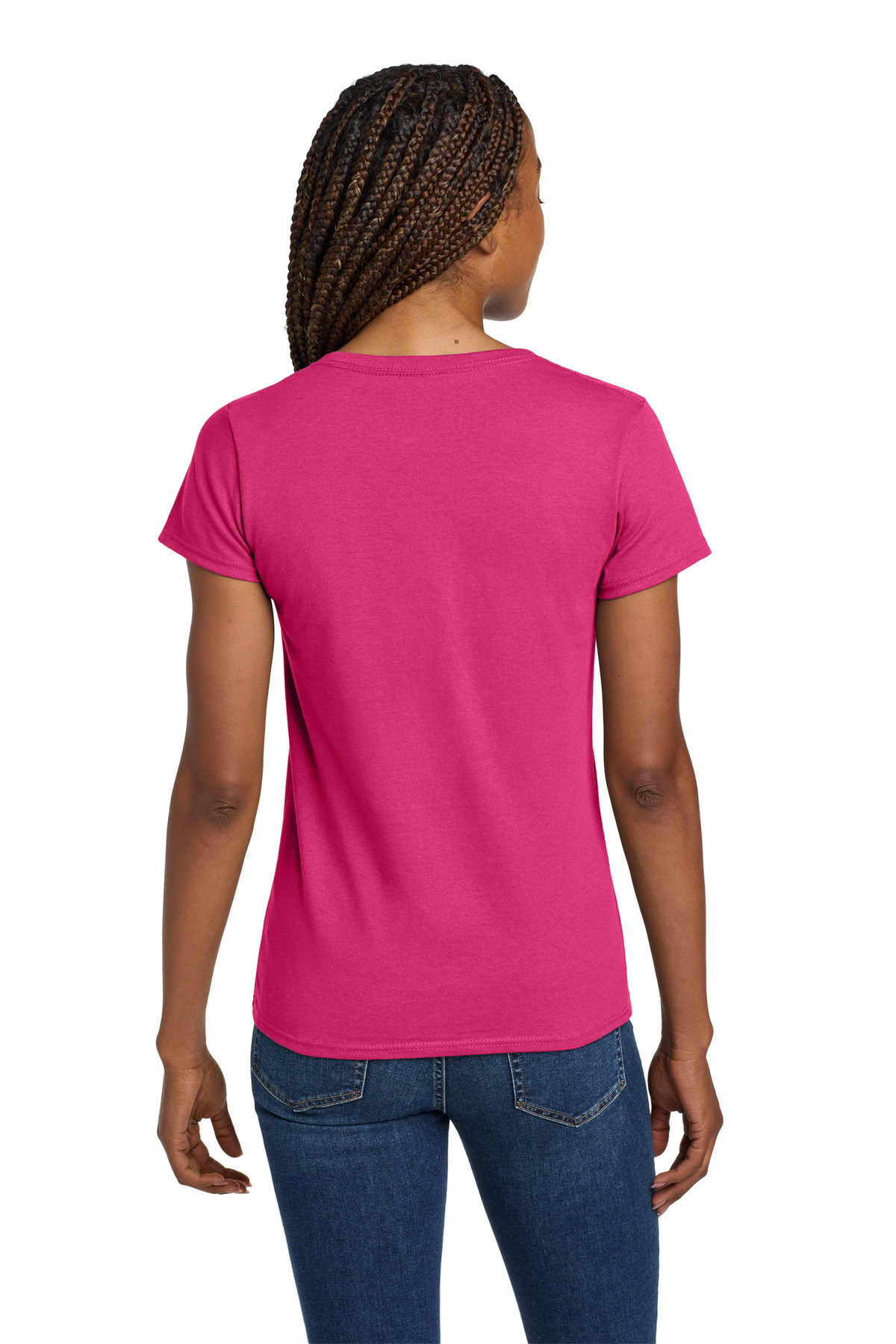 Gildan Women's Heavy Cotton 100% Cotton V-Neck T-Shirt. 5V00L 38