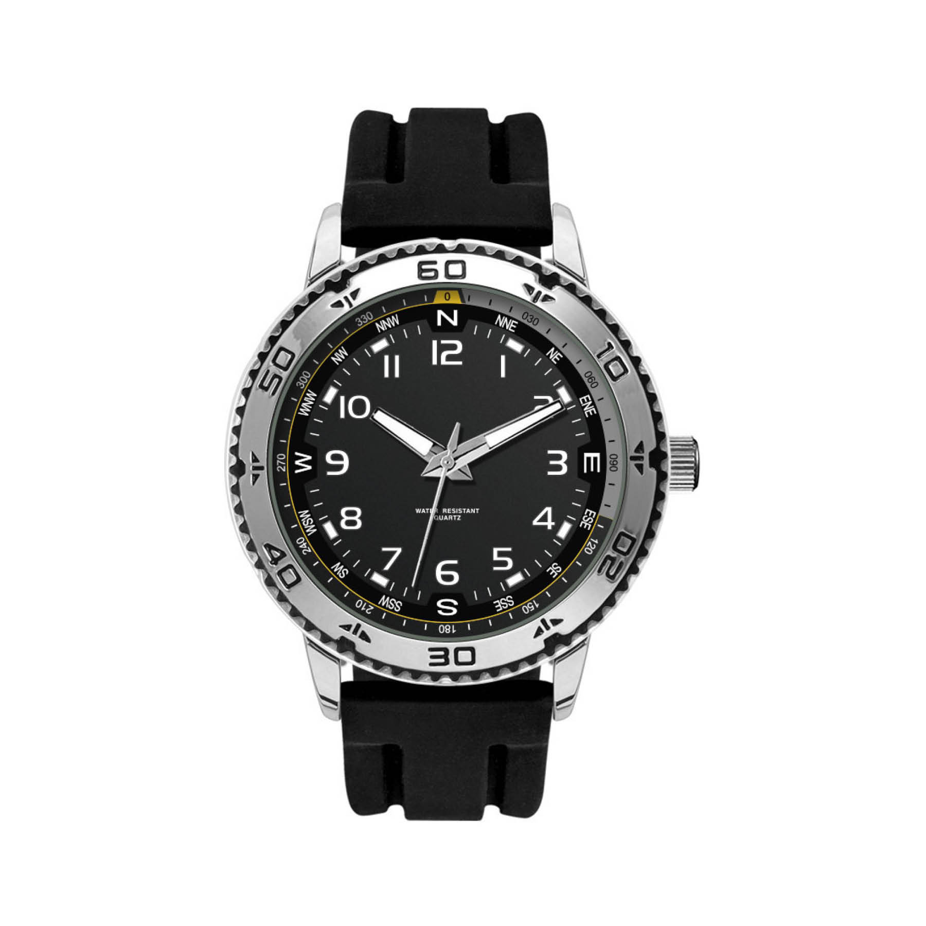 46MM, SILVER METAL CASE, 3-HAND MVT 4