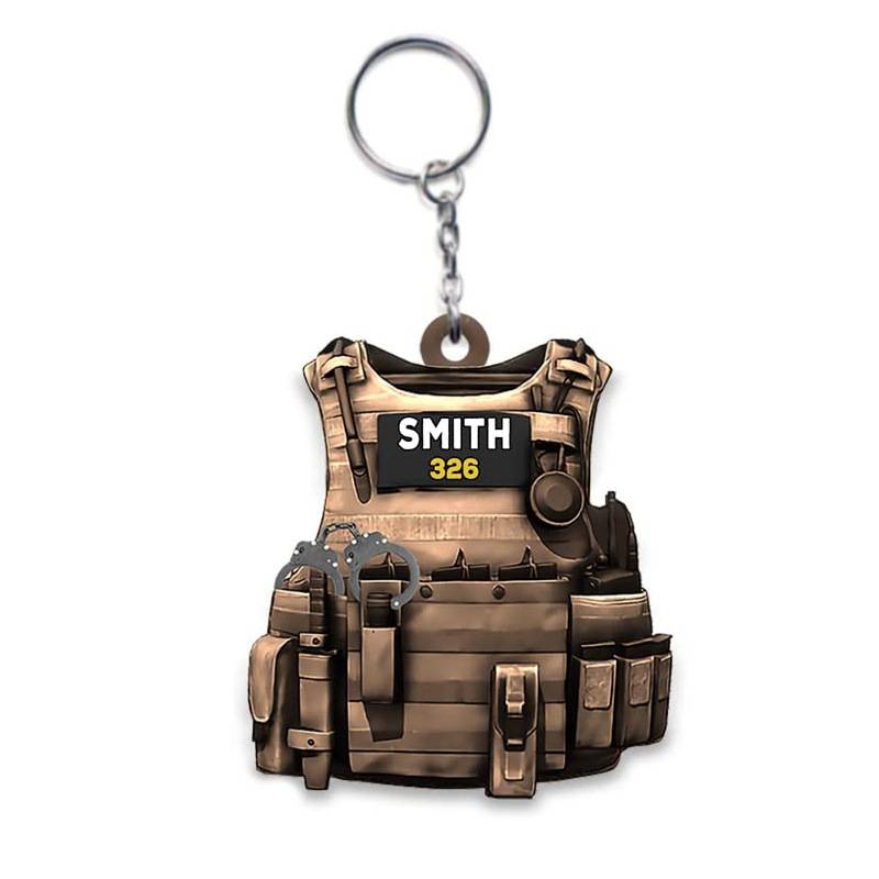 Police Acrylic Keychain 3