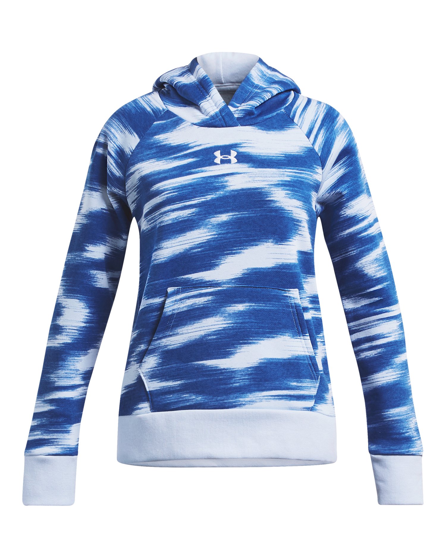 UA Rival Fleece Printed Girls' Hoodie, custom hoodie or sweatshirt with logo imprint 2