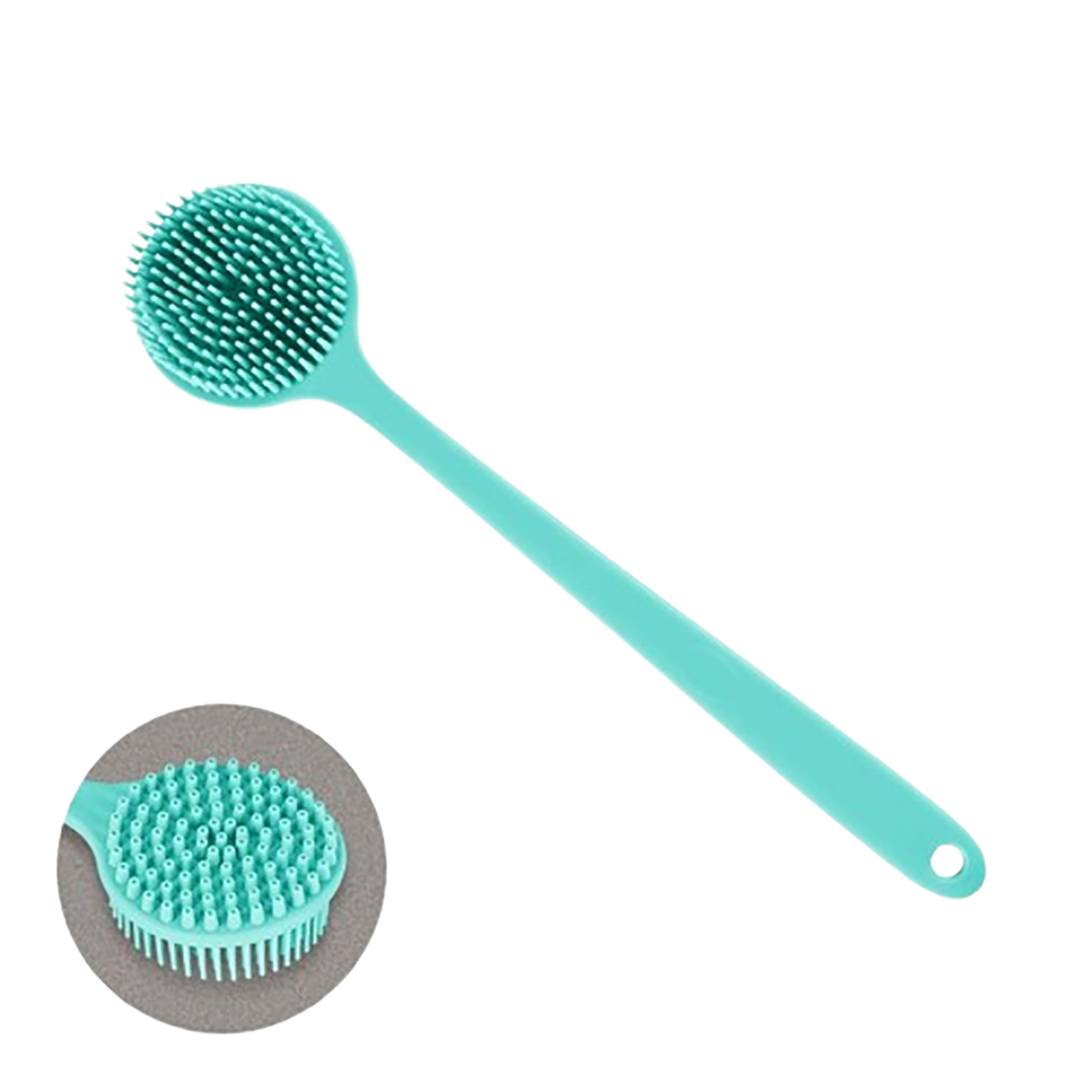 Long Handled Silicone Bath Scrub Brush 9