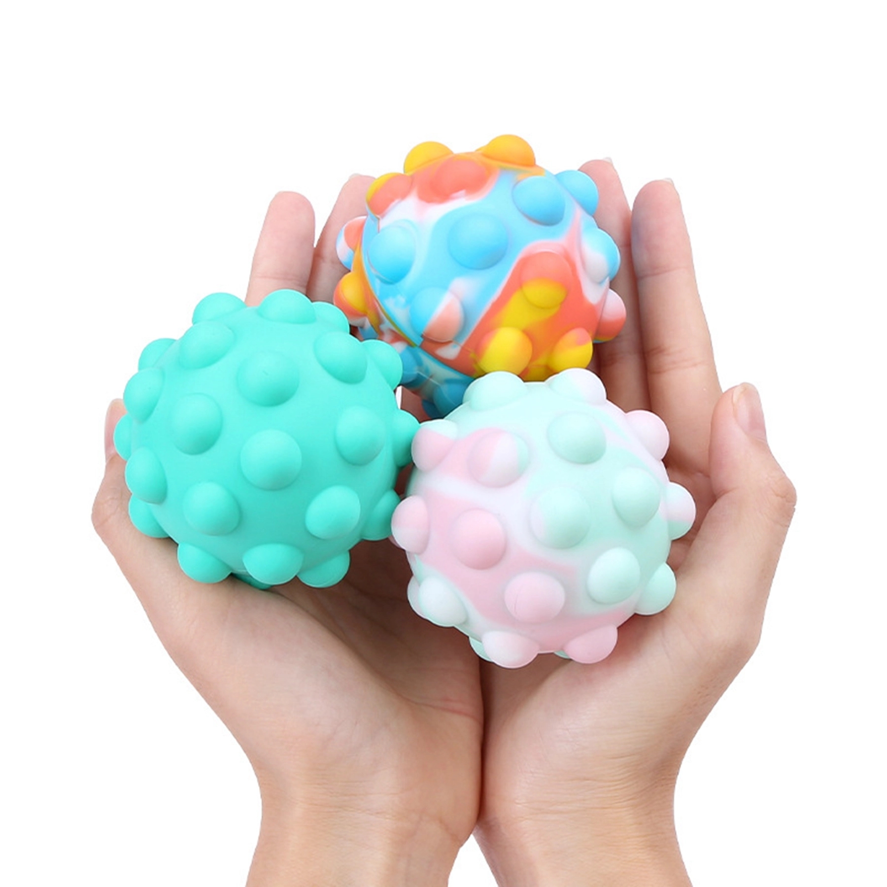 Silicone Decompression Sensory Squeeze Ball Fidget Toy 4
