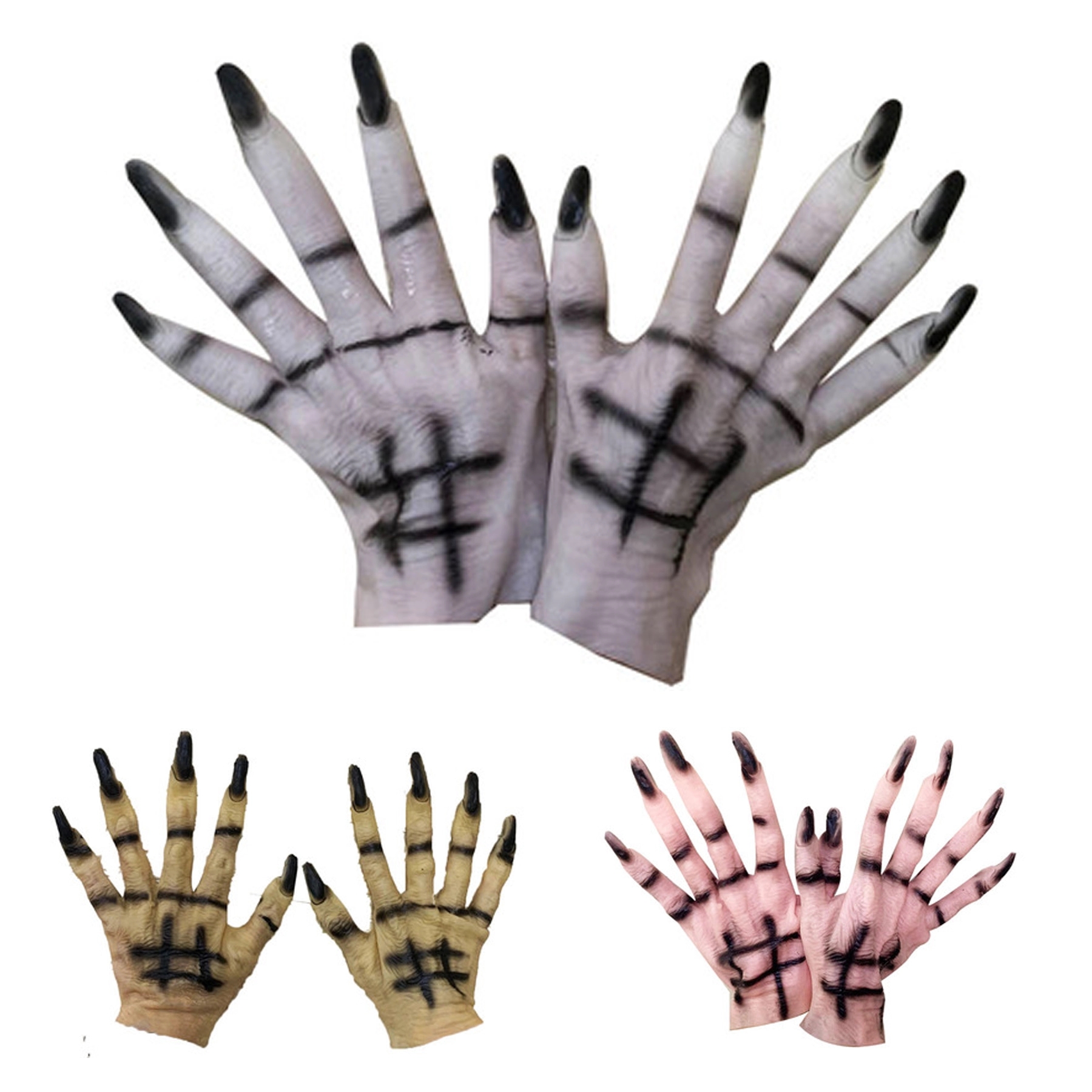 Halloween female ghost gloves 2