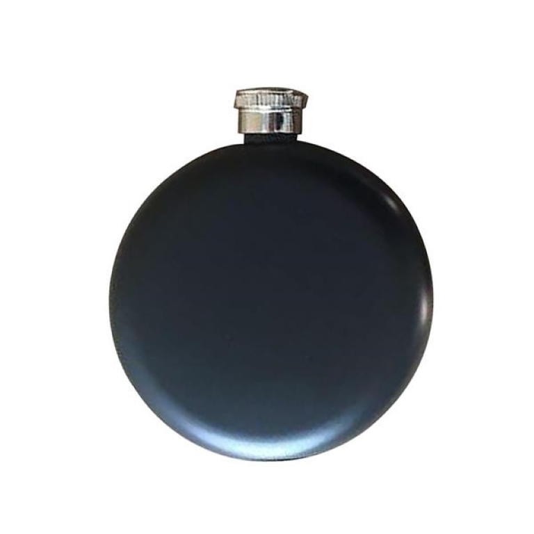 5 Oz Stainless Steel Round Flask, custom water bottle with logo imprint 4