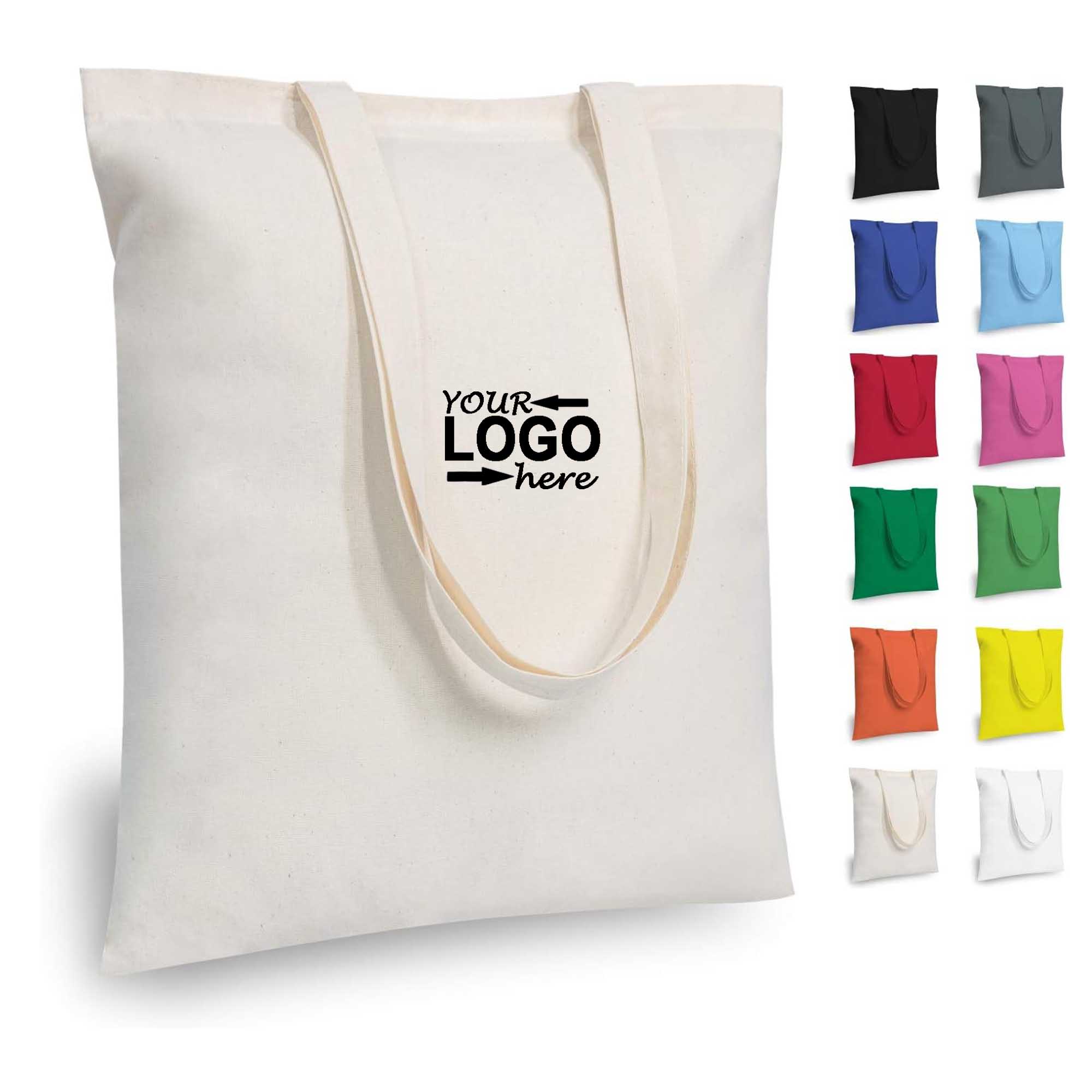 Recycle Canvas Tote Bag, custom tote bag with logo imprint 2
