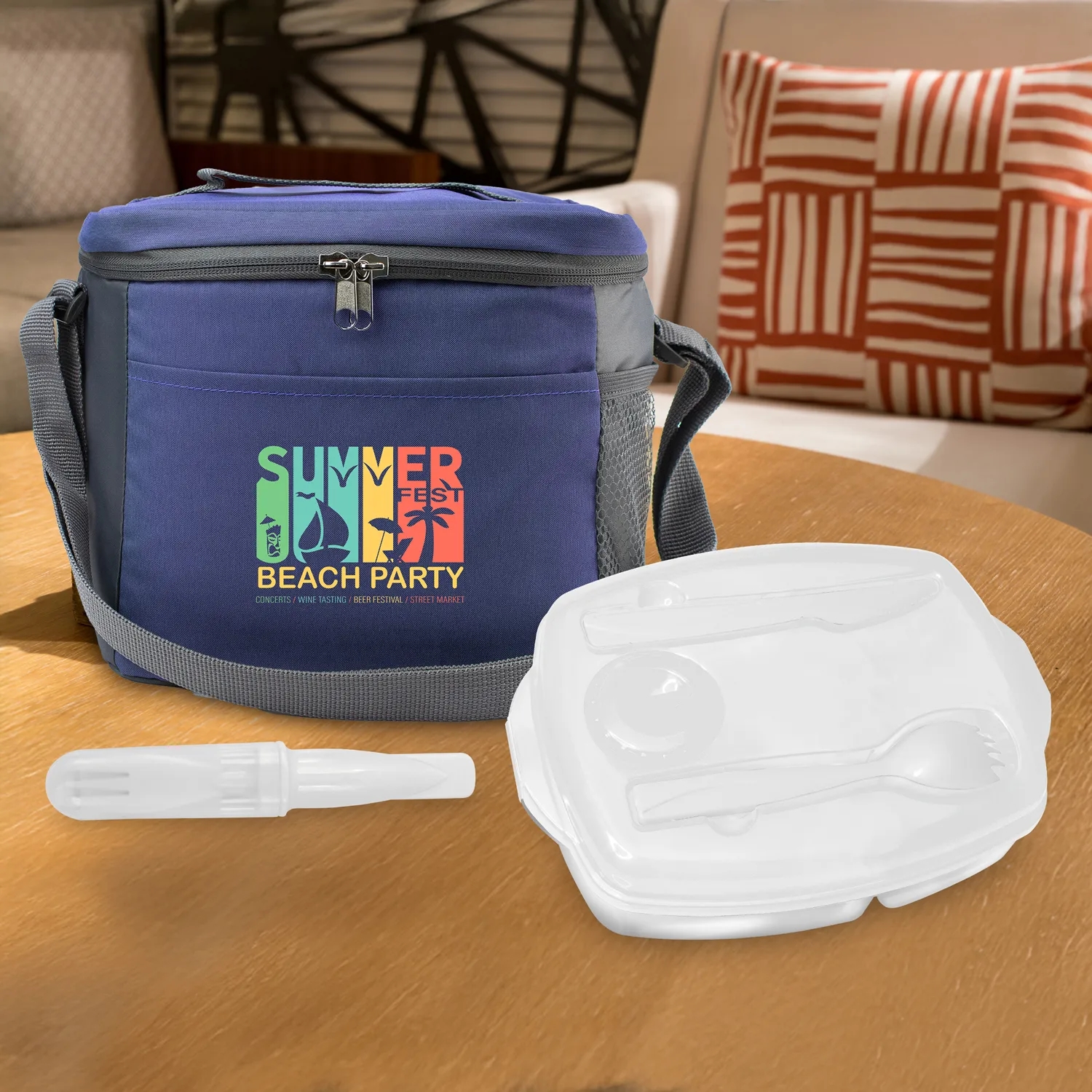Modern Lunch Tray & Cutlery Set 11