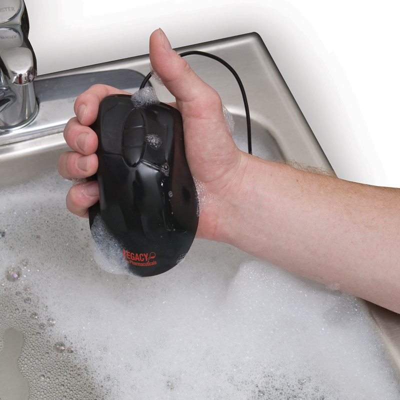 Seal Shield™ Mouse Black Antimicrobial-Washable Mouse 5