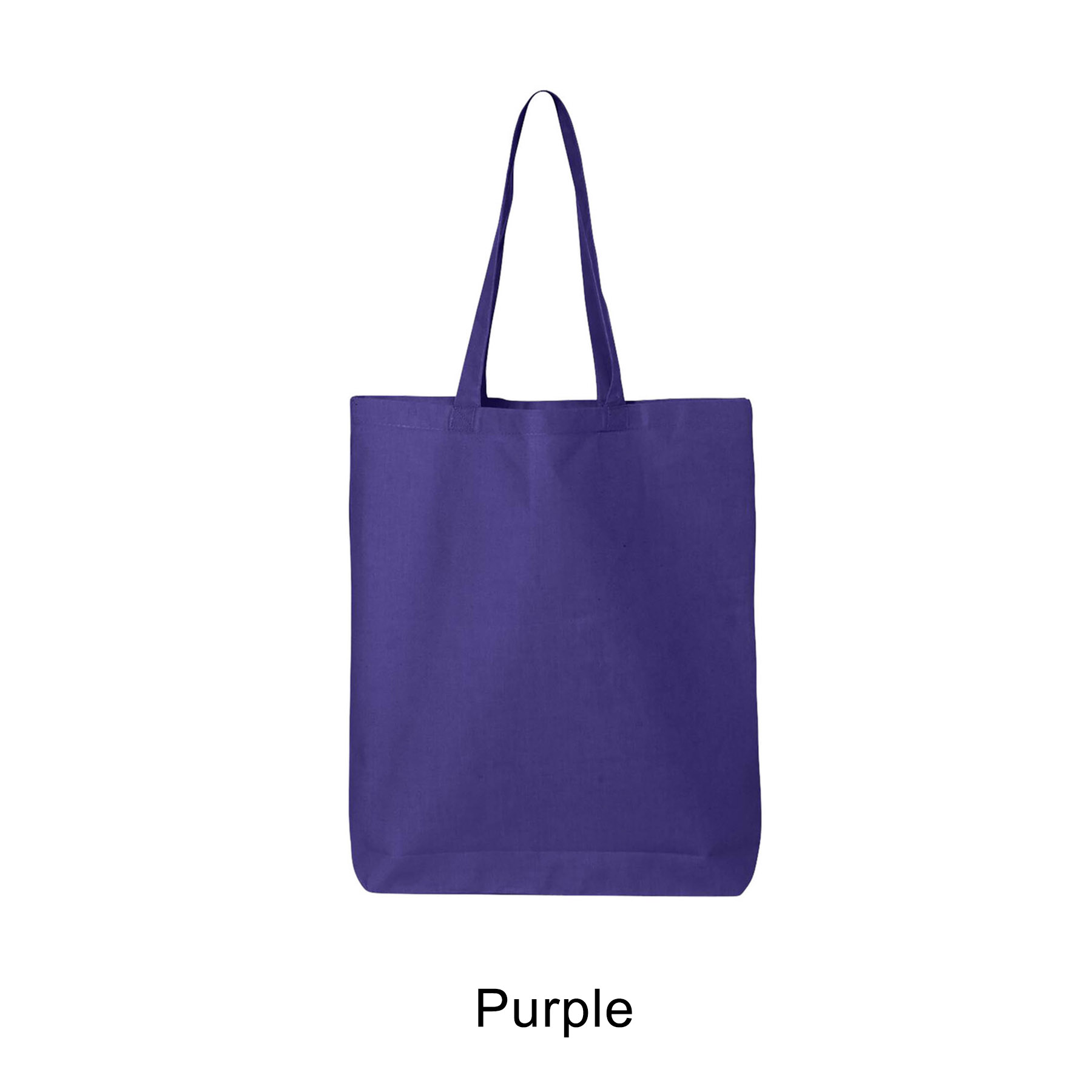 6 oz. 100% Cotton Canvas Tote Bag w/Bottom Gusset 19