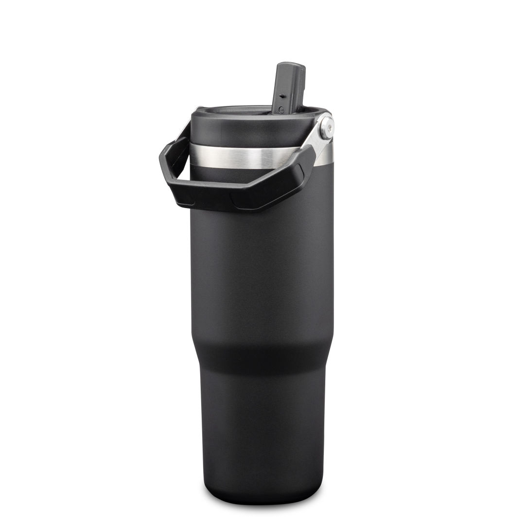 Revive SS Travel Mug w/Handle & Straw - 30oz 12