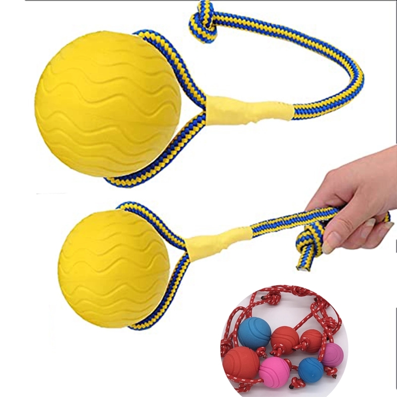 Rubber Dog Chewing Balls Soft Cleaning Teeth Toys 2