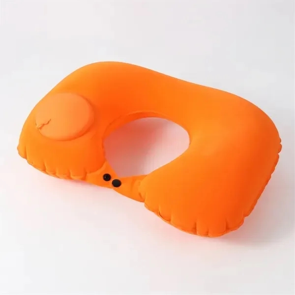 Inflatable U-Shaped Travel Neck Pillow - Easy Press Design 10