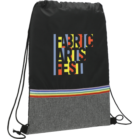Rainbow RPET Drawstring Bag 12