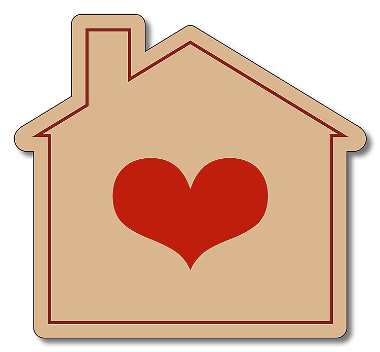 Magnet - 3.125x2.875 House Shape - 30 mil. 3