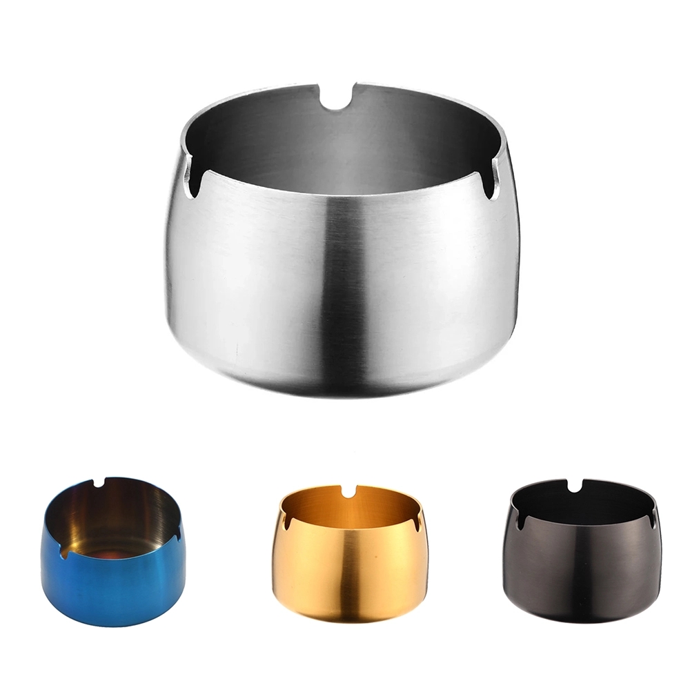 Cigar Ashtray Cigarette Tobacco Stainless Steel Ash Tray 4