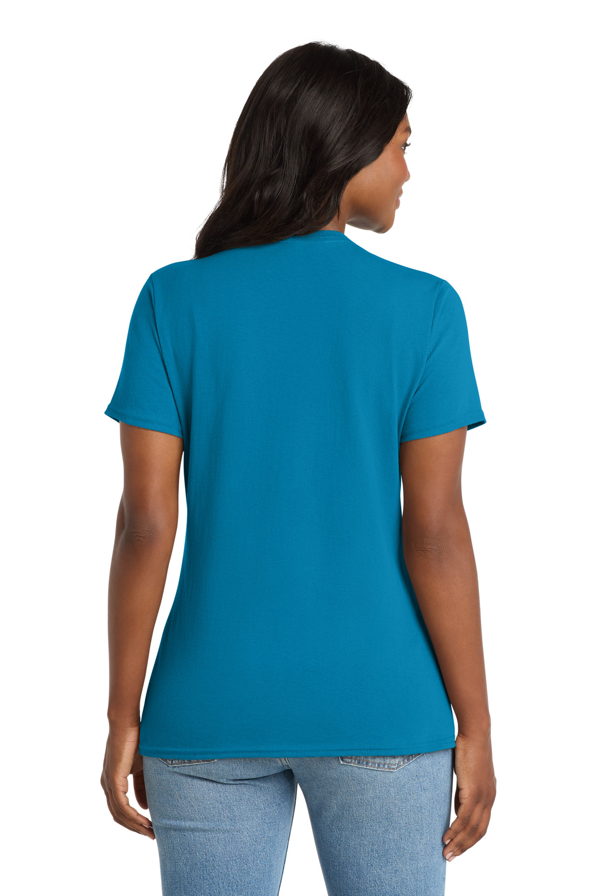 Port & Co Women's Core Cotton V-Neck Tee. LPC54V 85