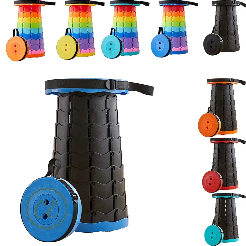 Portable Collapsible Retractable Stool for Camping 1