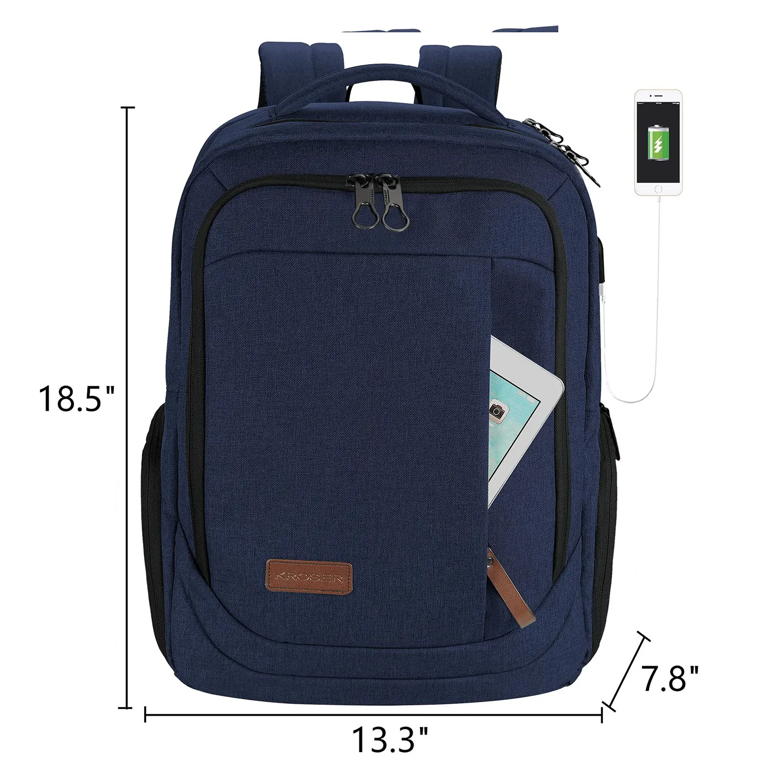 17.3 Inch Laptop Backpack With Usb Charging Port 2