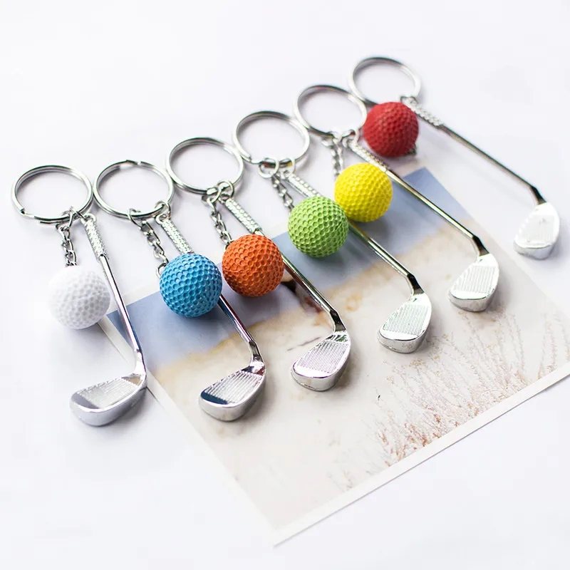 Golf ball keychain charm 2