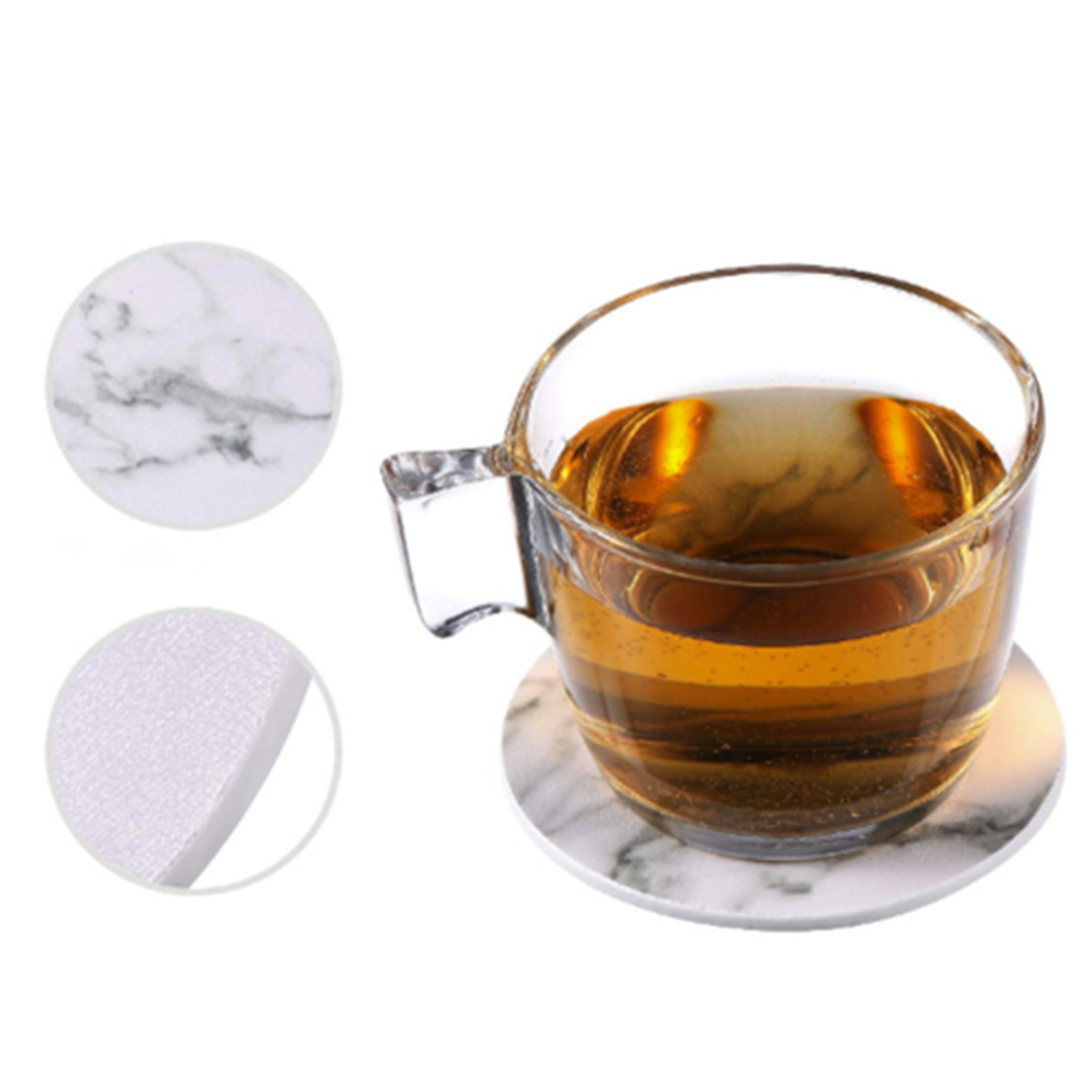 White Color Marble Cup Coaster 3