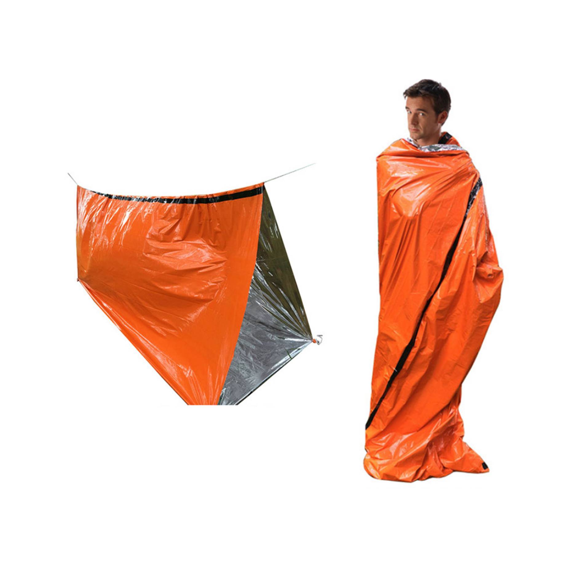 PE Aluminum Film Tent Emergency Sleeping Bag 4