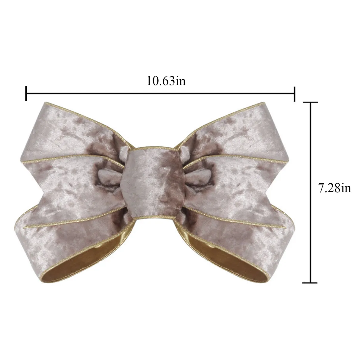 Velvet Burgundy Wreath Bows Decorative Ornaments 5