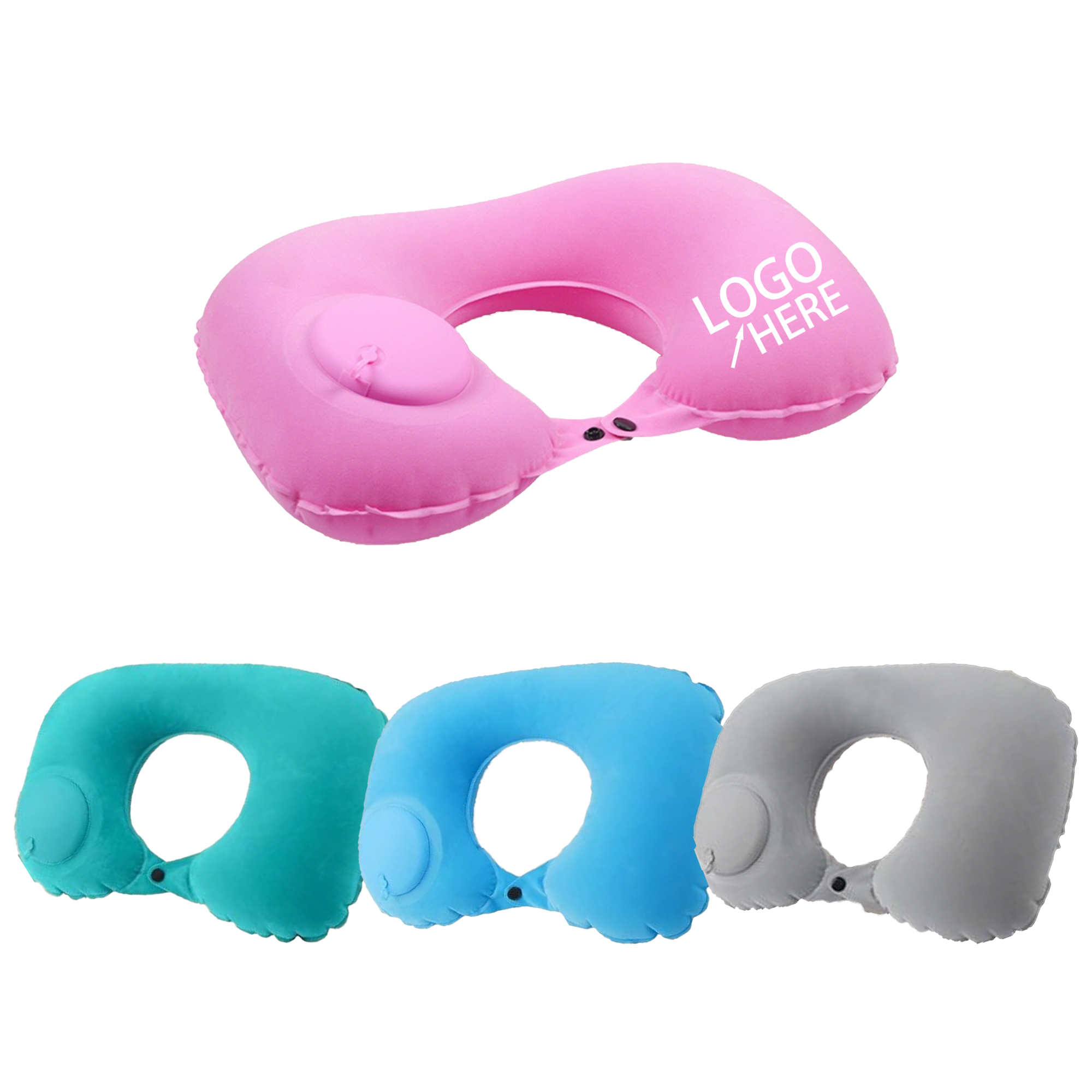Polyester U-Shaped Inflatable Pillow 2