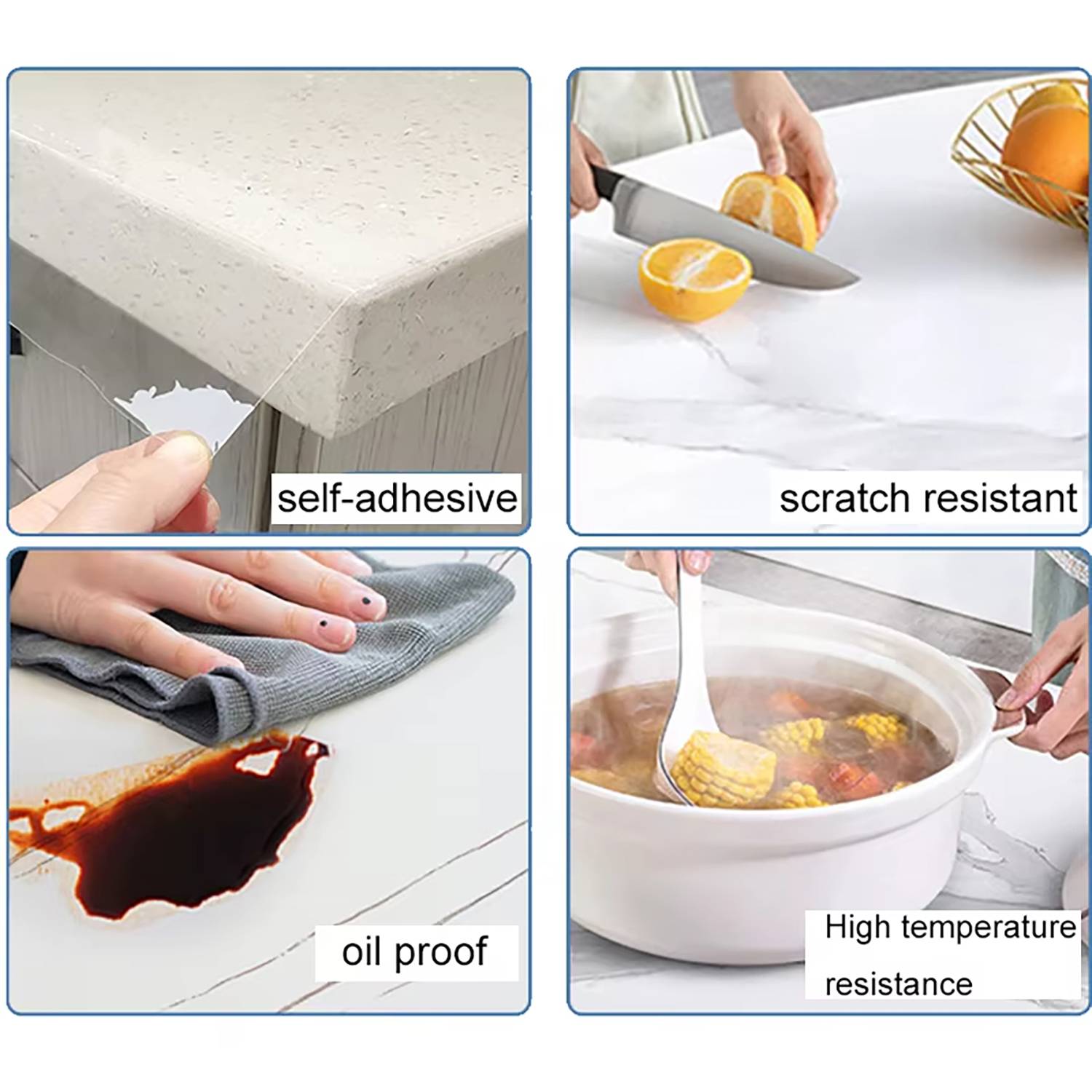 Waterproof And Oilproof Kitchen Transparent Wall Sticker 4