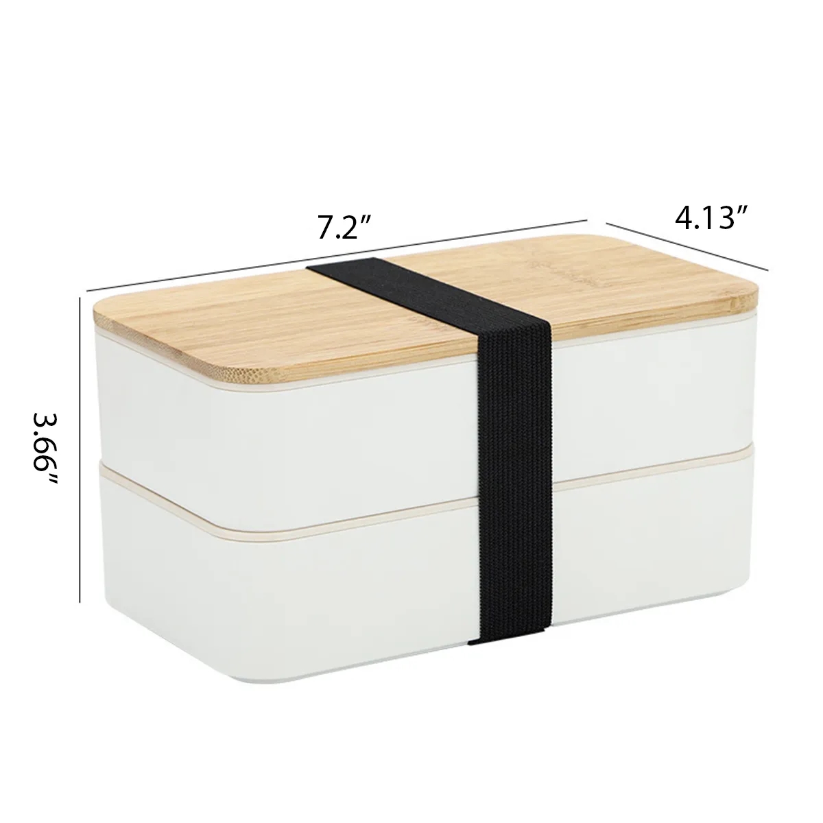 Bento Box Lunch Container Microwavable Food Storage Wood 2