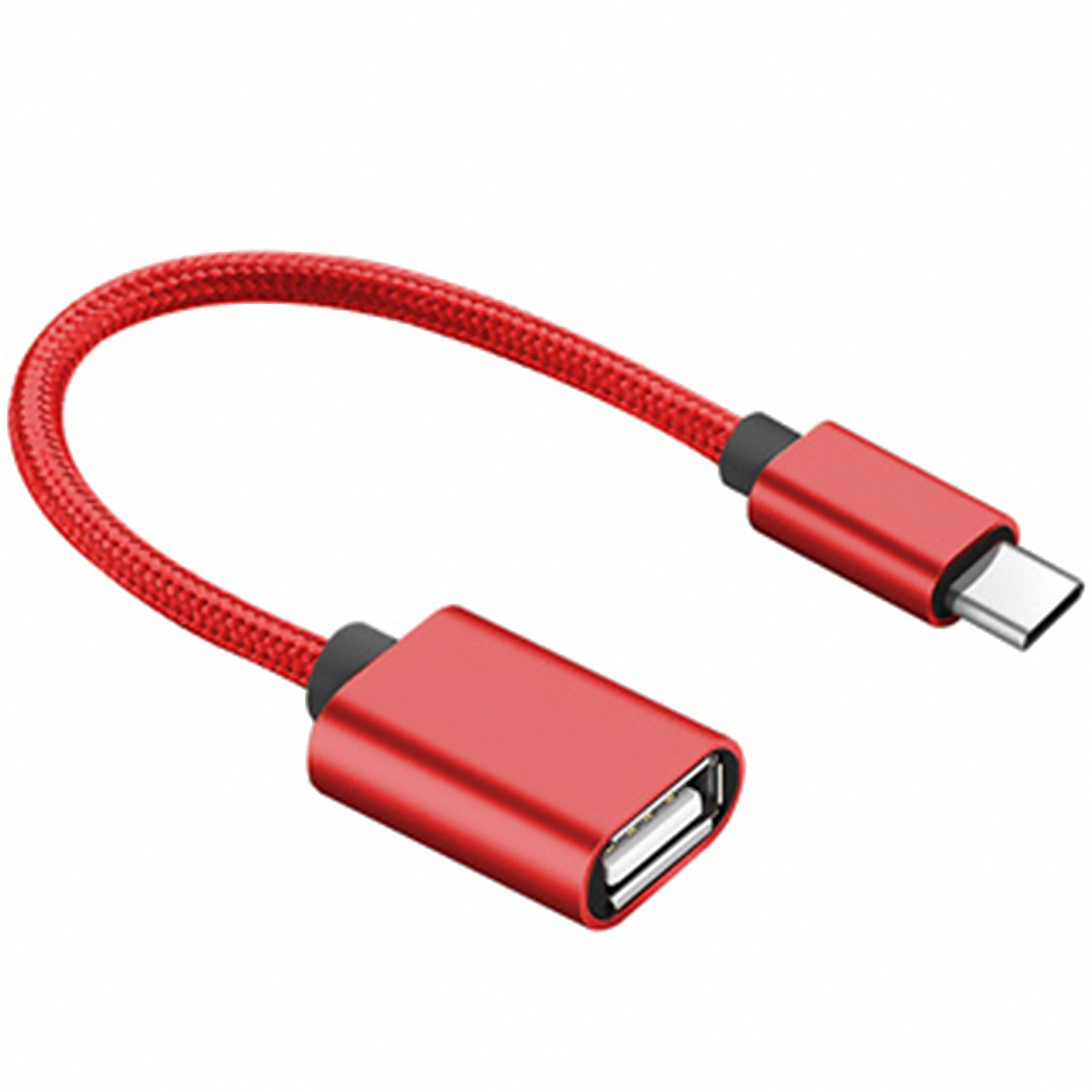 Nylon Micro USB OTG Cable / Nylon Type-C OTG Adapter Cable 3