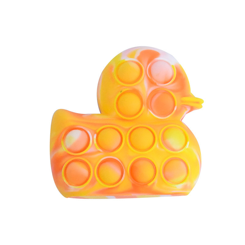 Duck Shaped Silicone Push Pop Bubble Toy 6