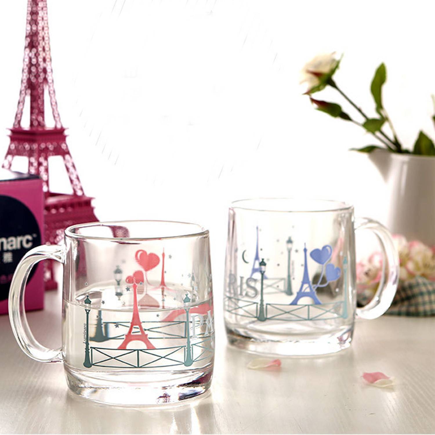 13oz Color-Changing Glass Mug - Heat Sensitive for Couples 6