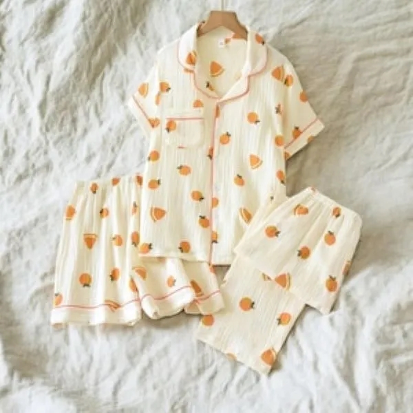 Women's Cozy 3-Piece Pajama Set 1