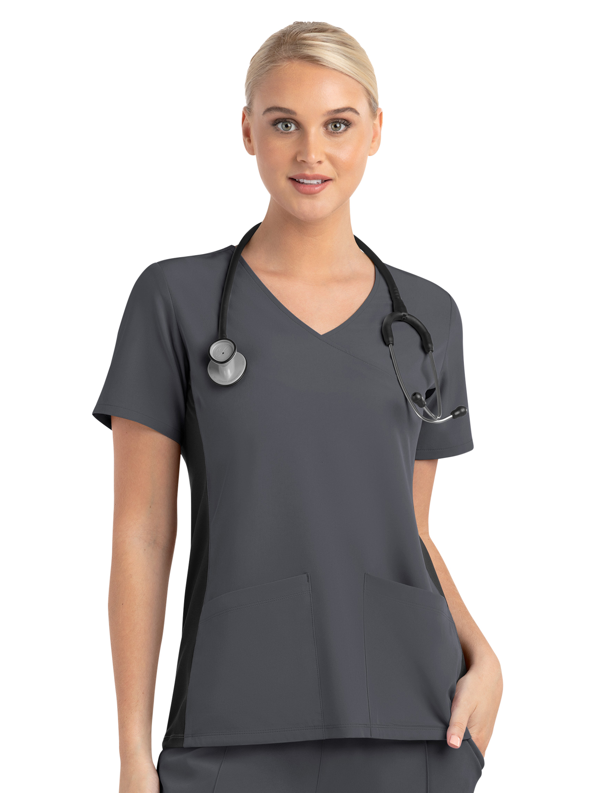 Maevn - Matrix Impulse - Women's Two-Pocket Mock Wrap Top 7