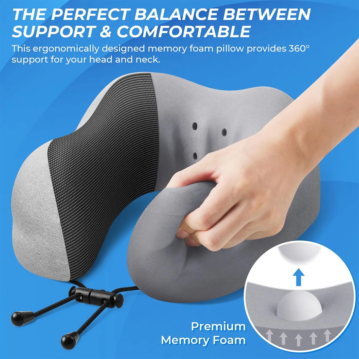 Travel Pillows with Eye Mask for Sleeping Airplane 5