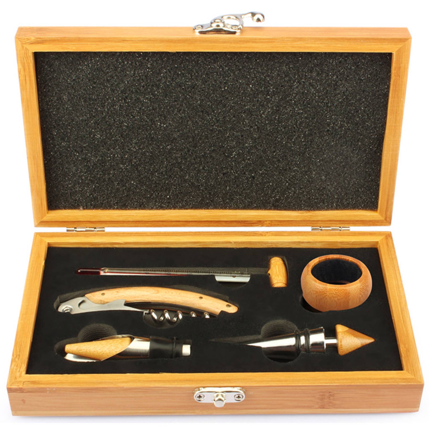 Wood Wine Set 4
