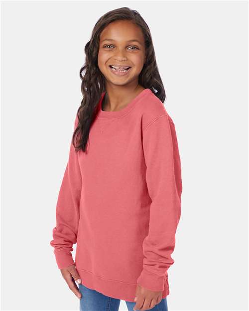 Youth Garment-Dyed Crewneck Sweatshirt - GDH475 34