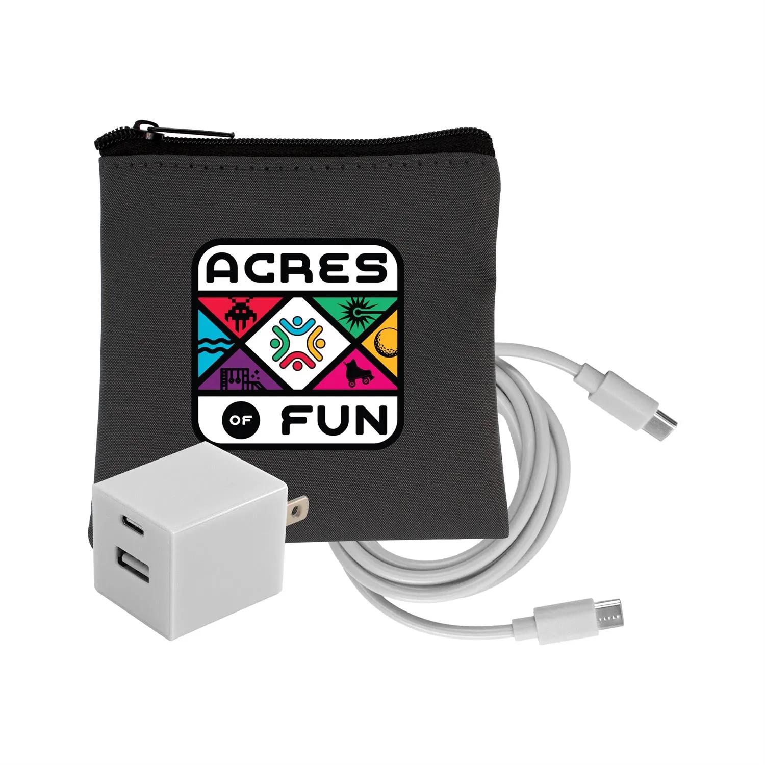 Gray Executive A+C to C Cable & Wall Set 15