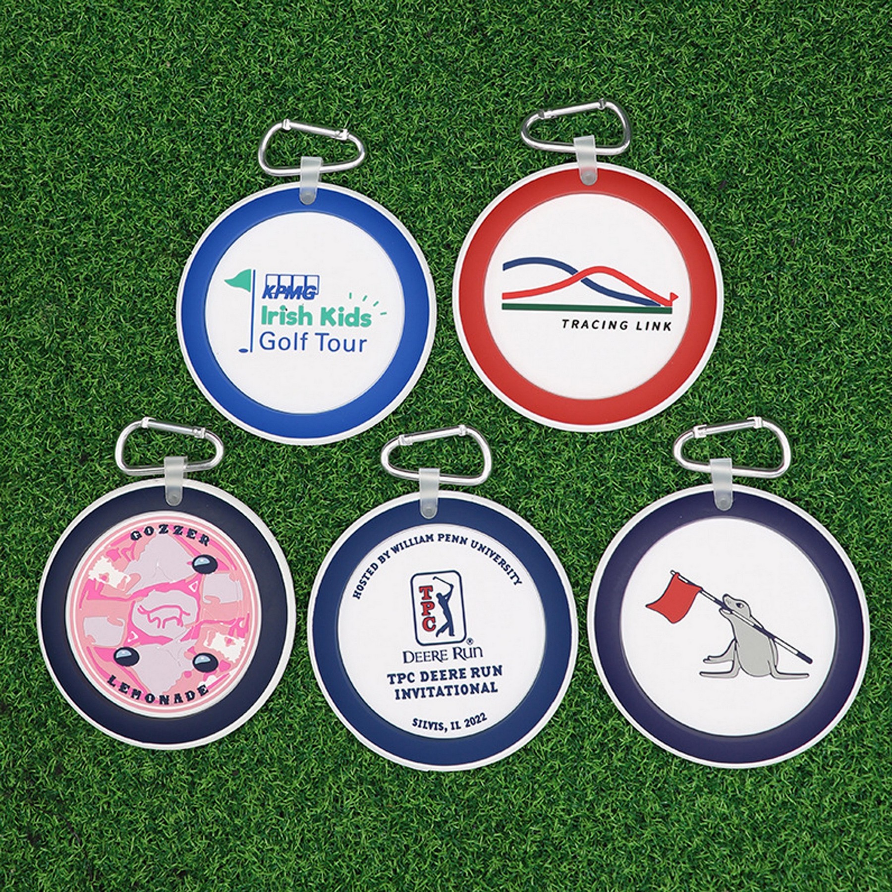 Round Rubber Golf Tag 4