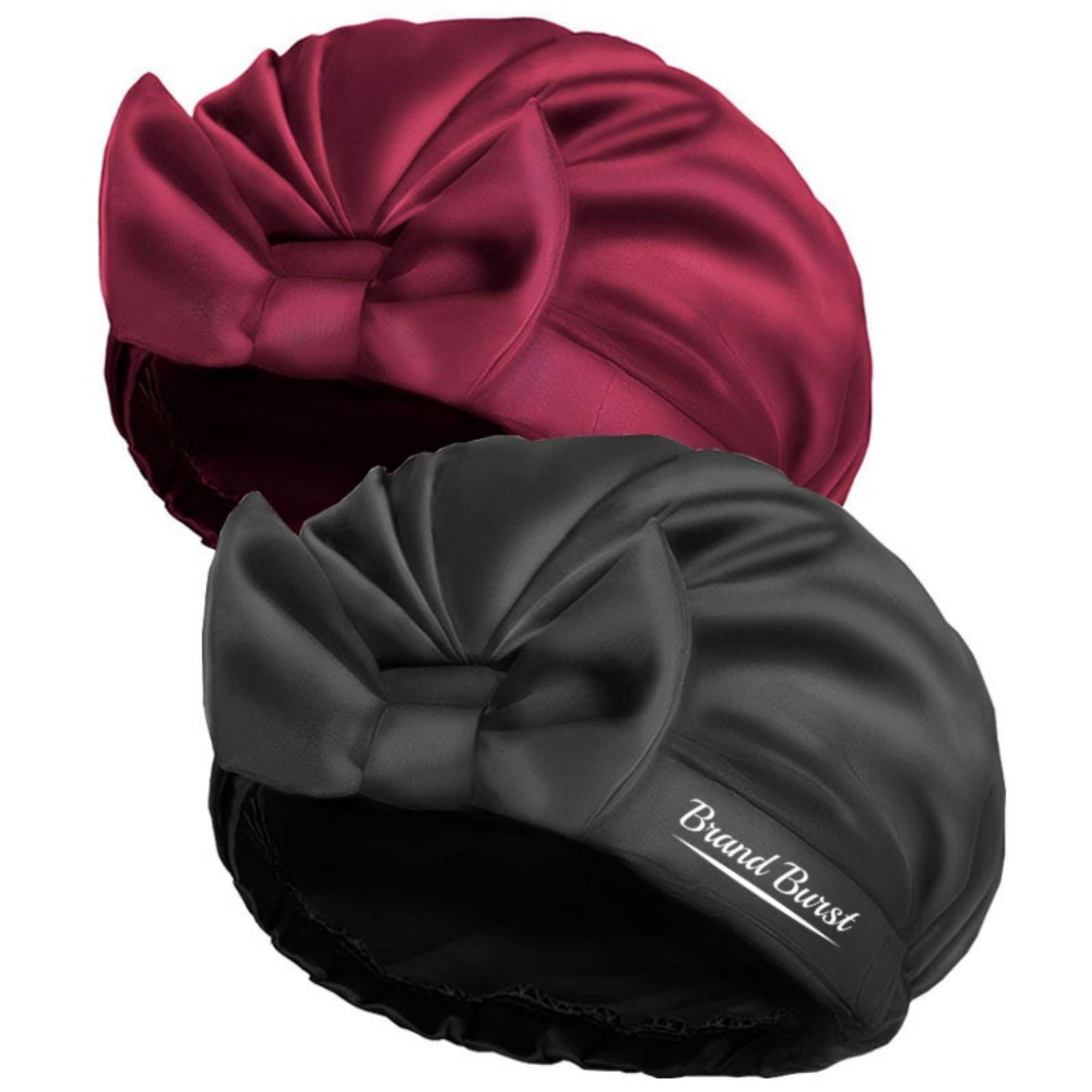 Solid Color Bow Shower Cap