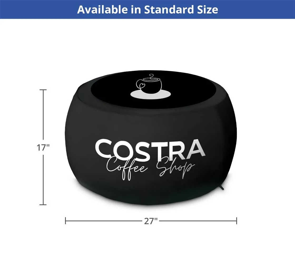 Custom Inflatable Ottoman (27" x 27" x 17") 4