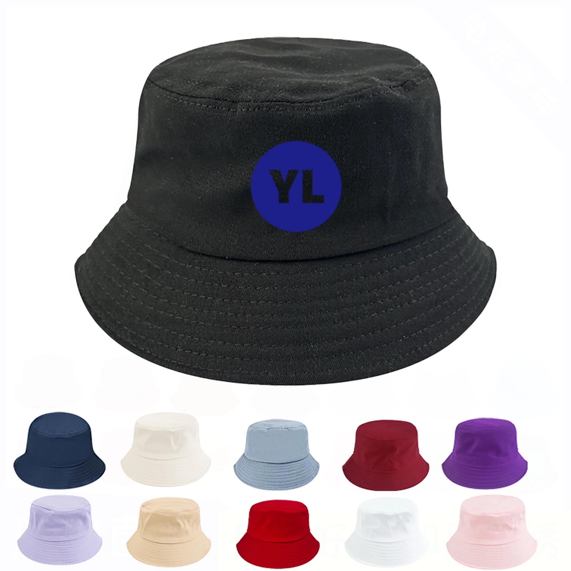 Embroidery Cotton Bucket Sun Hat 13