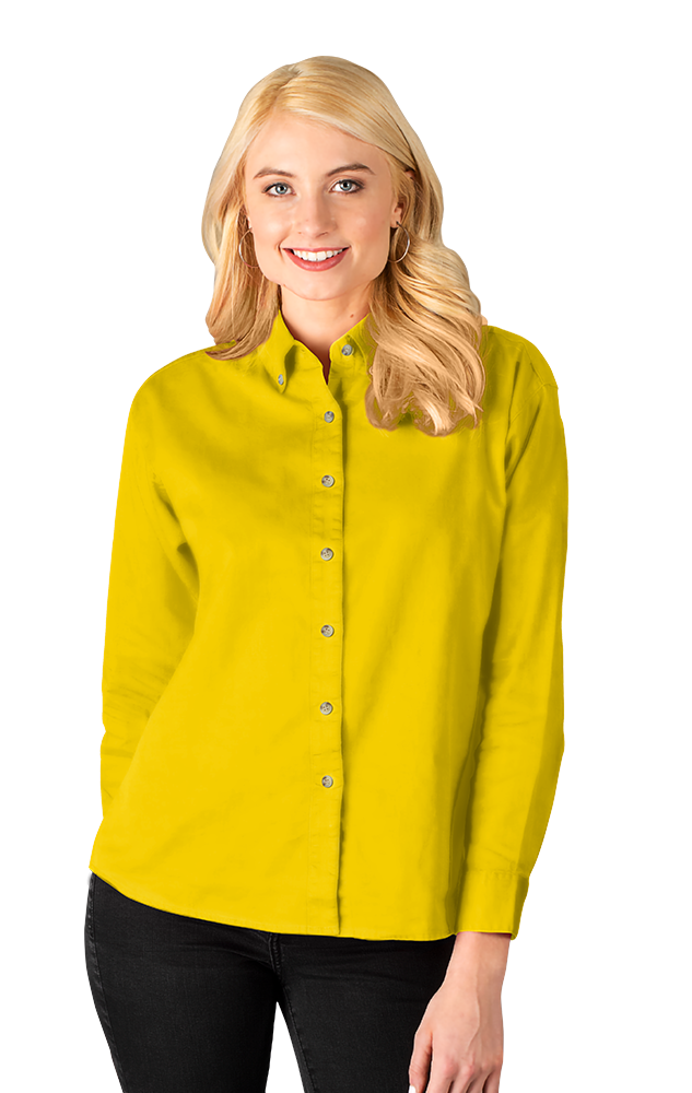 Ladies' L/S 100% Cotton Twill Shirt 21