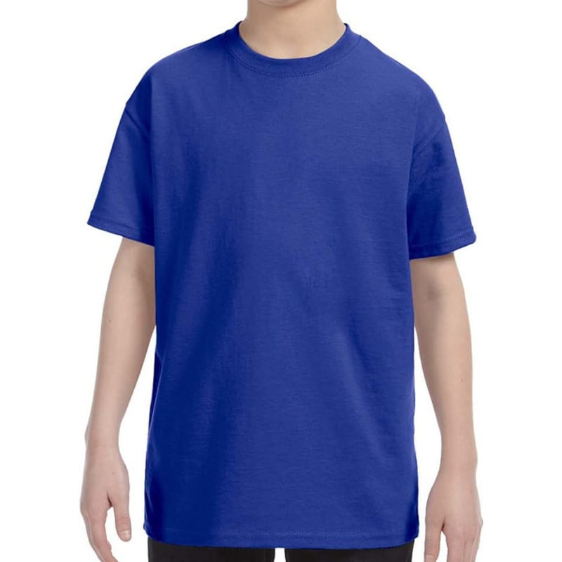 Custom Embroidered Youth Basic Cotton T-Shirts 7