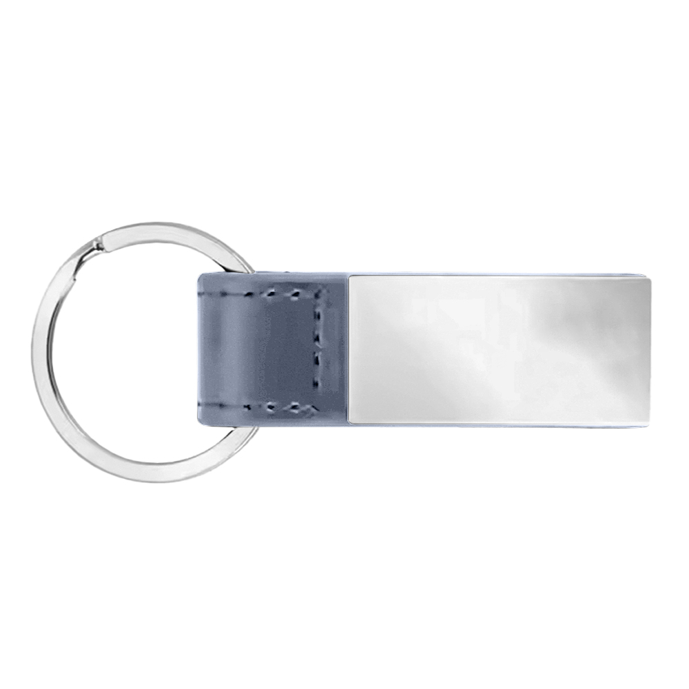 SleekPlate Leather & Metal Key Fob 24