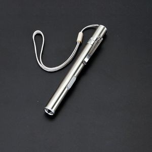 Dual LED Flashlight Pen Shaped With White And Yellow Lights 7