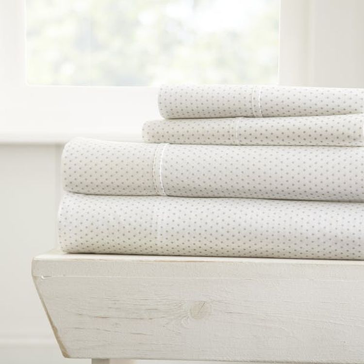 Premium Sheet Sets - Gray Dotted Twin 3 Piece 2