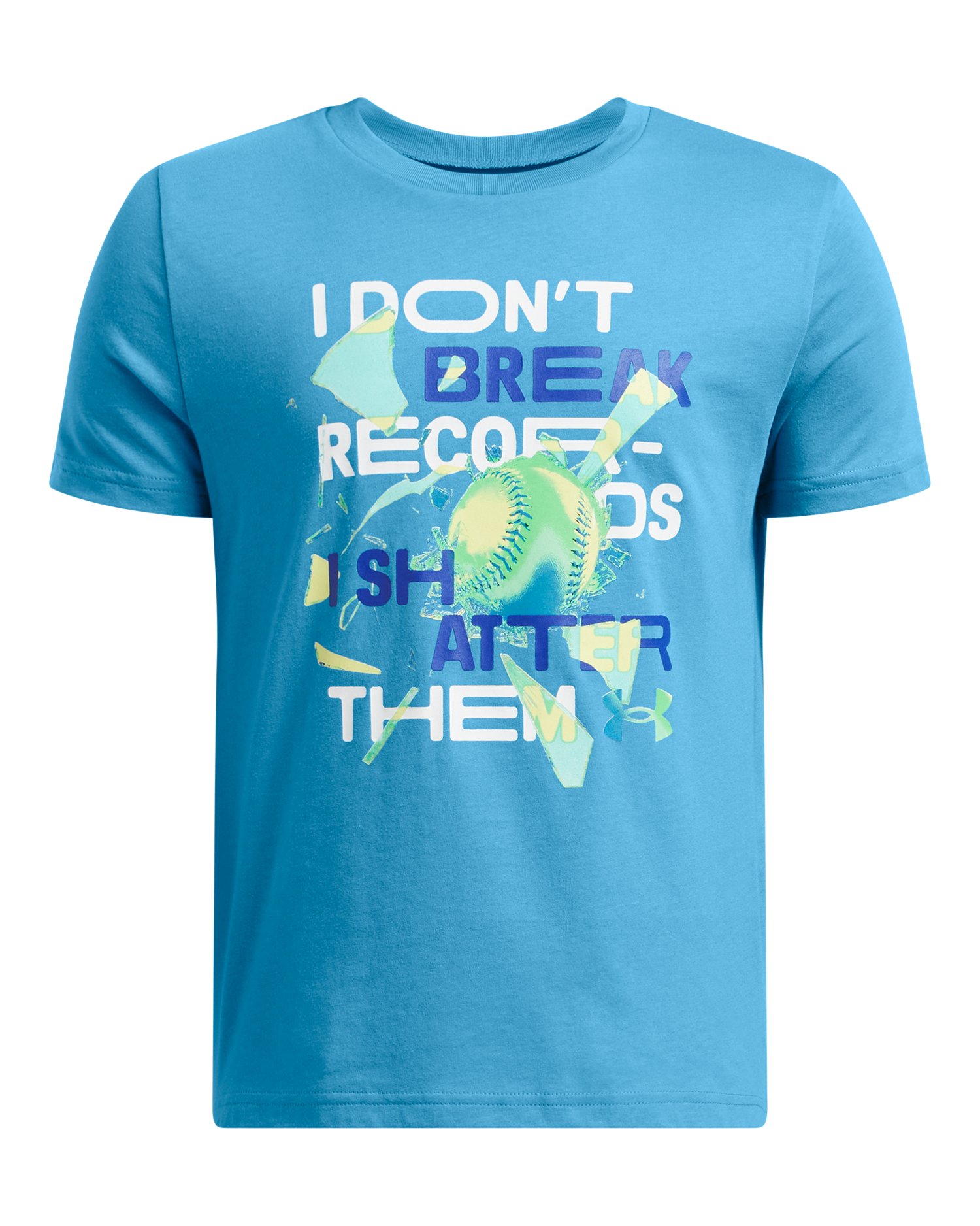 UA Baseball Records Boys' Short Sleeve 3