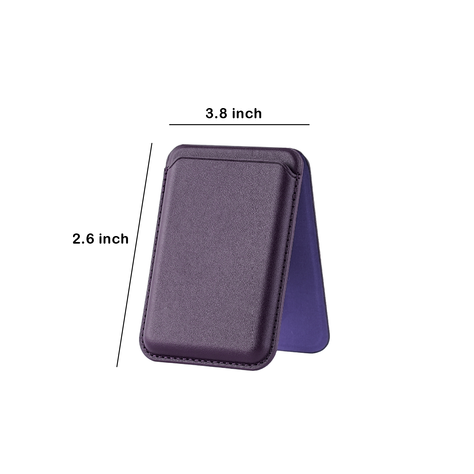 MOQ 100 Branded PU Leather Phone Card Holder 6
