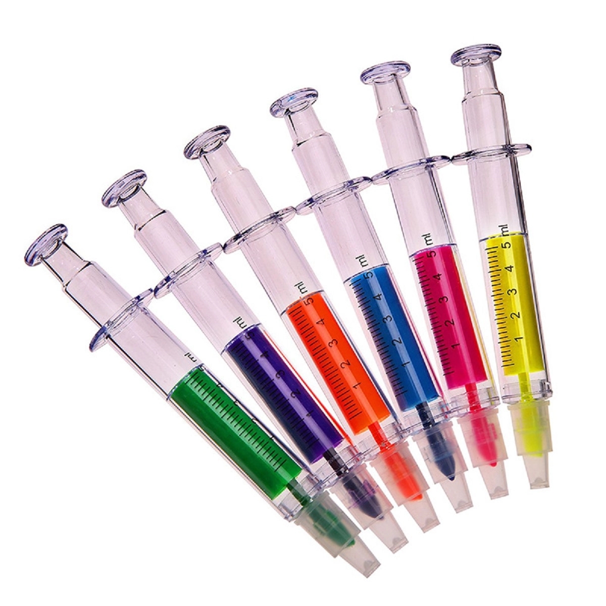 Simulation Color Syringe Ballpoint Pen 2